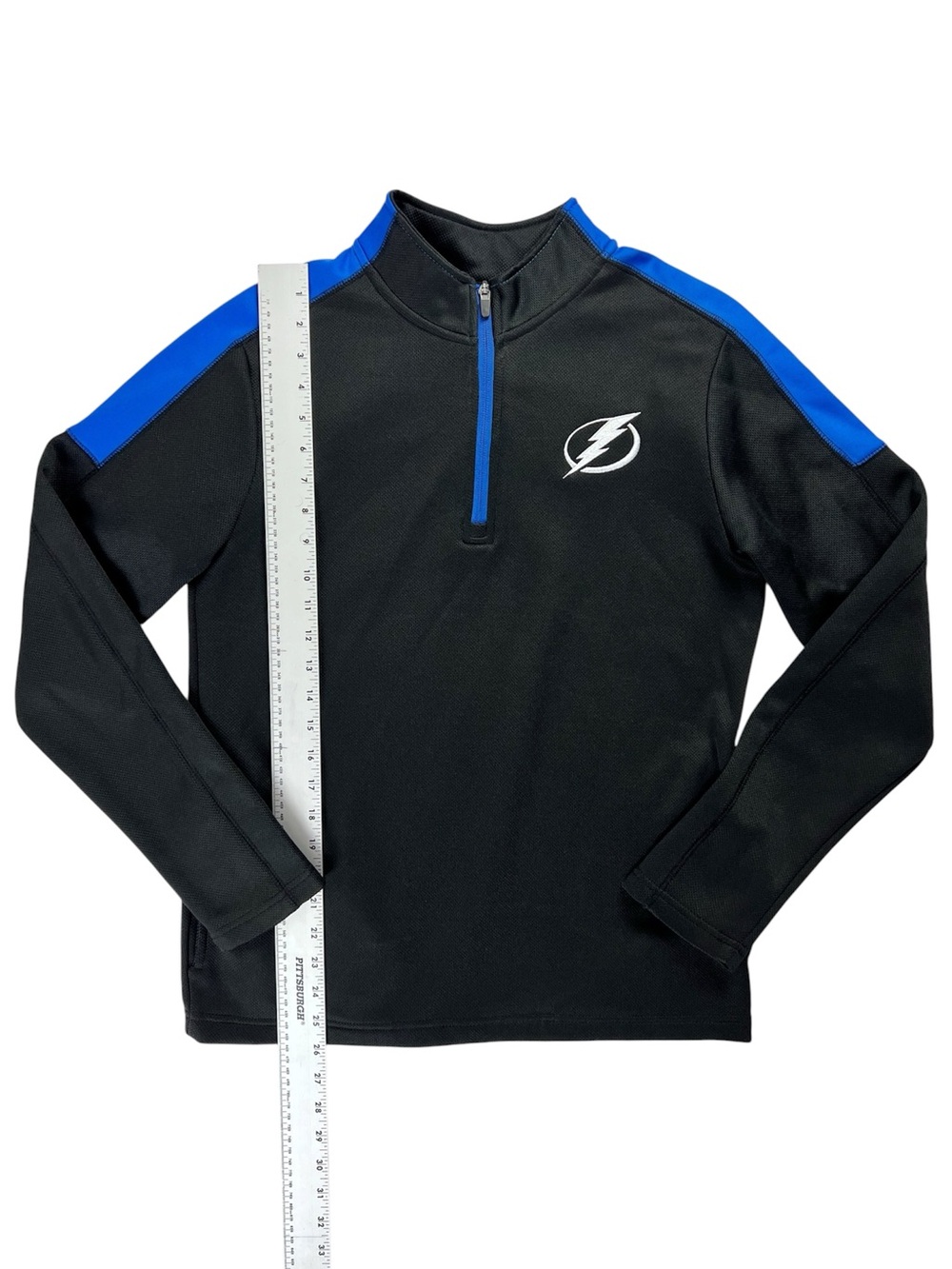 NHL Tampa Bay Lightning Women's Black Long Sleeve Quarter Zip Jacket Size Small - Picture 3 of 8